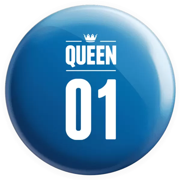 Placka Queen s vlastním číslem