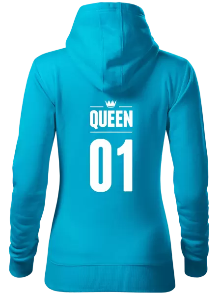 Dámská mikina Queen s vlastním číslem
