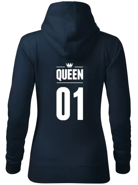 Dámská mikina Queen s vlastním číslem