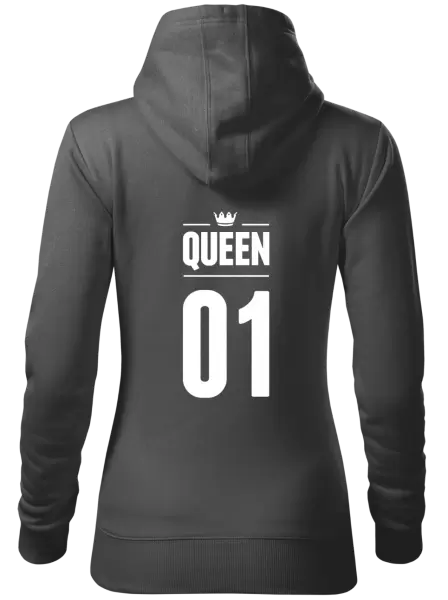 Dámská mikina Queen s vlastním číslem