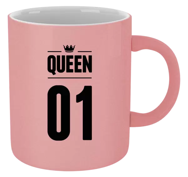 Metalický hrnek Queen s vlastním číslem