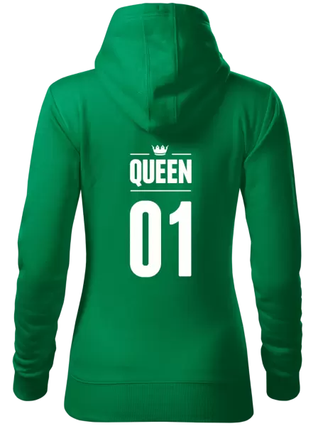 Dámská mikina Queen s vlastním číslem