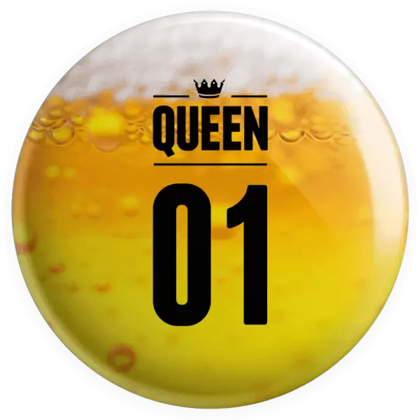 Placka Queen s vlastním číslem