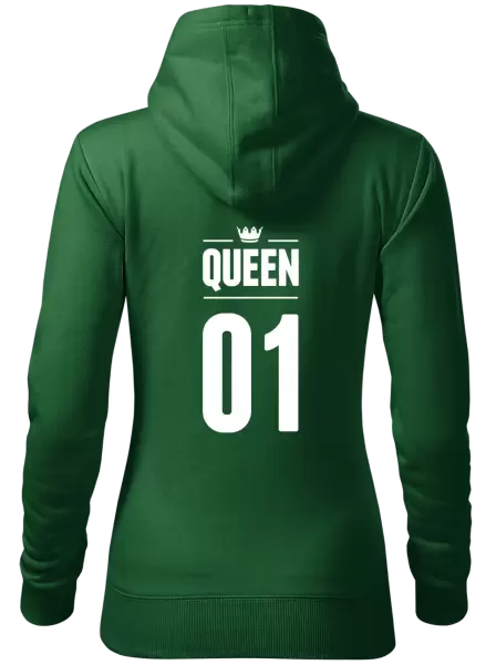 Dámská mikina Queen s vlastním číslem