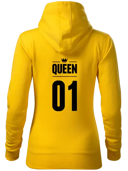 Dámská mikina Queen s vlastním číslem