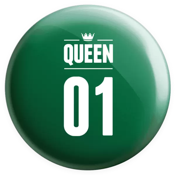 Placka Queen s vlastním číslem