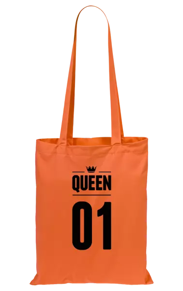 Látková taška Queen s vlastním číslem
