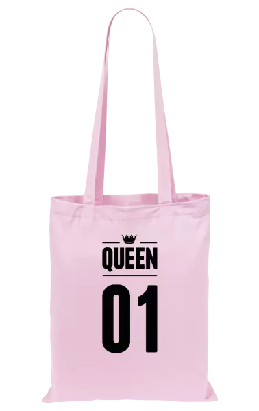Látková taška Queen s vlastním číslem