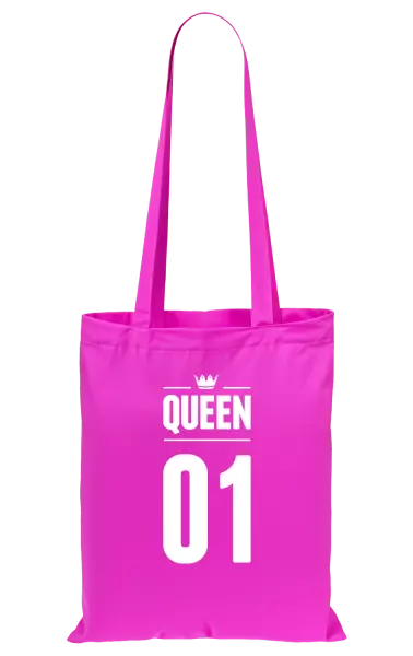 Látková taška Queen s vlastním číslem