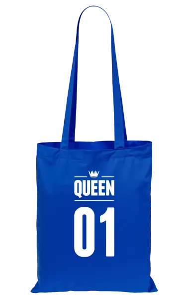 Látková taška Queen s vlastním číslem