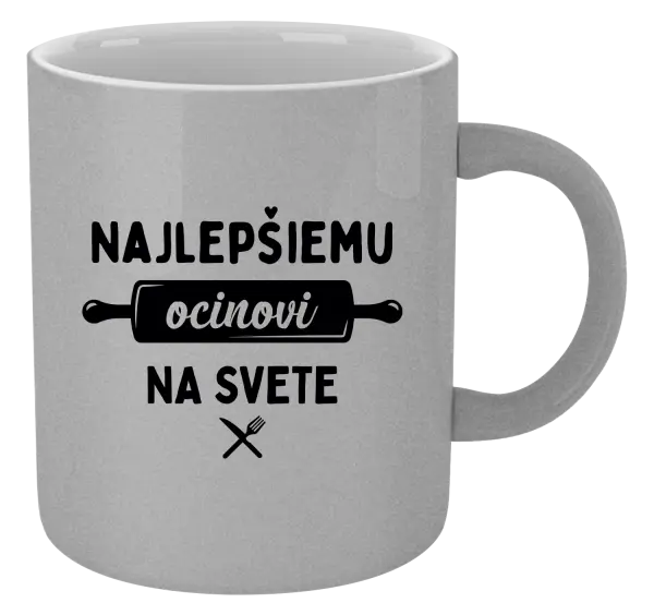 Hrnček metalický Najlepšiemu ocinovi na svete - valček