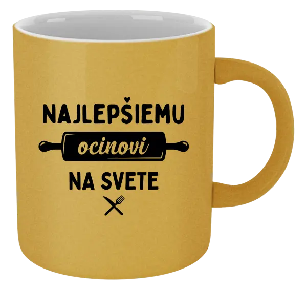 Hrnček metalický Najlepšiemu ocinovi na svete - valček