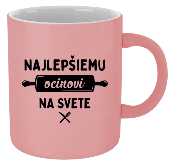 Hrnček metalický Najlepšiemu ocinovi na svete - valček