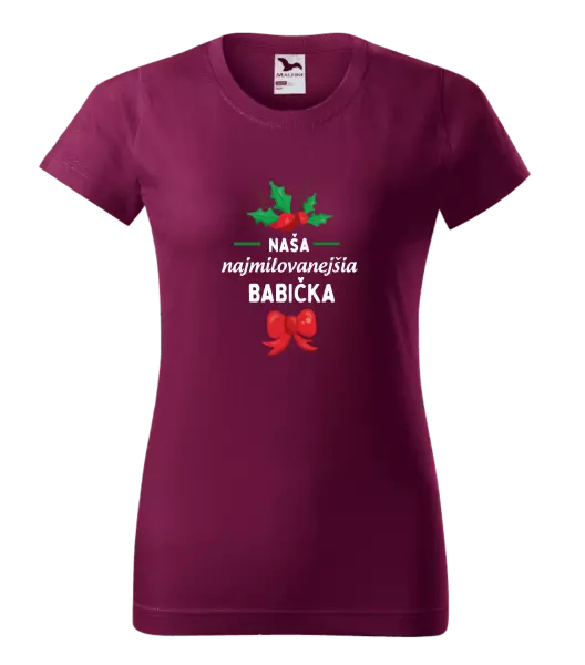 Dámske tričko Najmilovanejšia babička