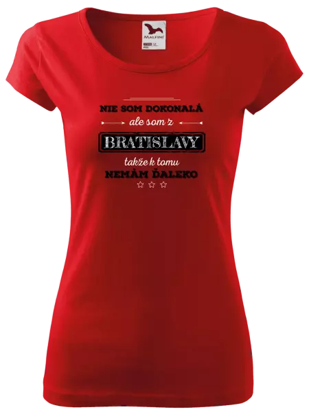 Dámske tričko Nie som dokonalá, ale som z... 
