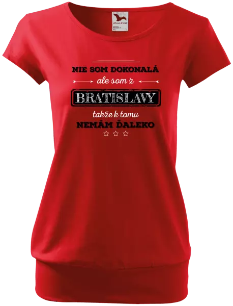Dámske tričko Nie som dokonalá, ale som z... 