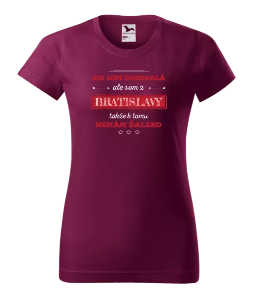 Dámske tričko Nie som dokonalá, ale som z... 