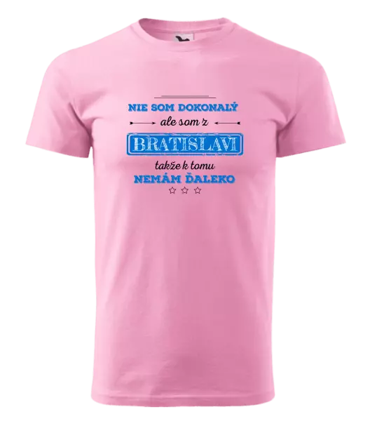 Pánske tričko Nie som dokonalý, ale som z ...
