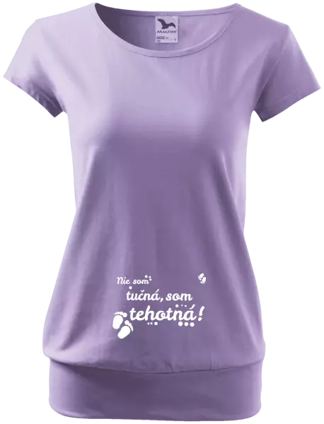 Tehotenské tričko Nie som taká tučná, som tehotná!