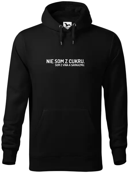 Pánska mikina Nie som z cukru. Som z vína a sarkazmu.