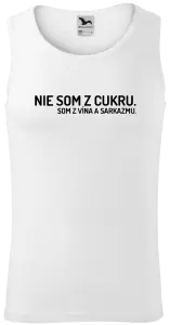 Pánske tielko Nie som z cukru. Som z vína a sarkazmu.