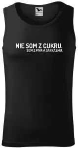 Pánske tielko Nie som z cukru. Som z piva a sarkazmu.