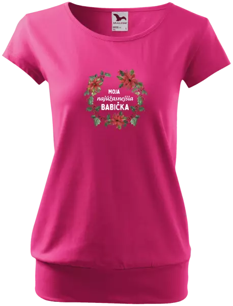Dámske tričko Najúžasnejšia babička