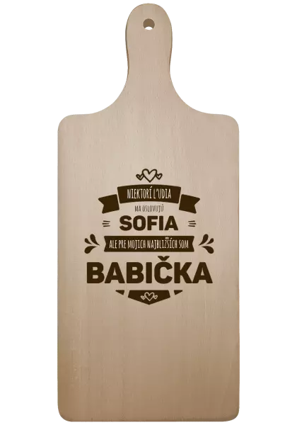 Doštička Niektorí ľudia ma oslovujú menom, ale pre najbližších som babička