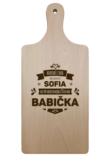 Doštička Niektorí ľudia ma oslovujú menom, ale pre najbližších som babička