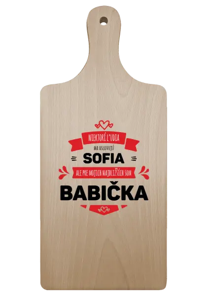 Doštička Niektorí ľudia ma oslovujú menom, ale pre najbližších som babička