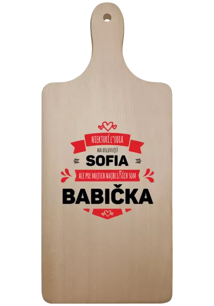 Doštička Niektorí ľudia ma oslovujú menom, ale pre najbližších som babička