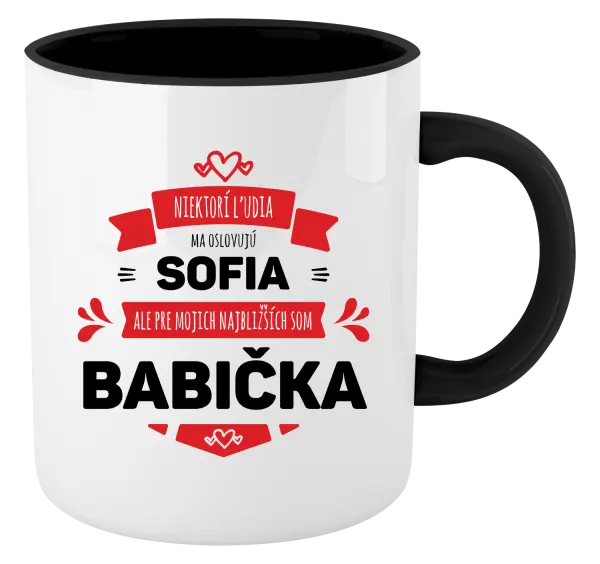 Hrnček  Niektorí ľudia ma oslovujú menom, ale pre najbližších som babička