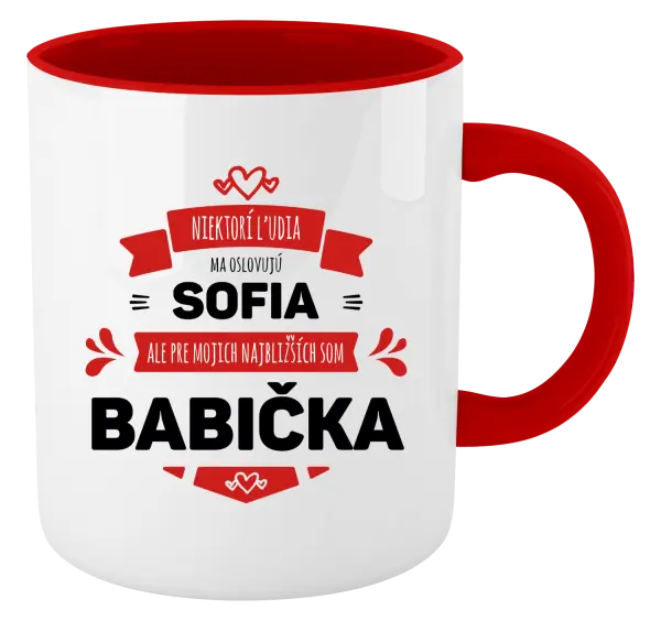 Hrnček  Niektorí ľudia ma oslovujú menom, ale pre najbližších som babička