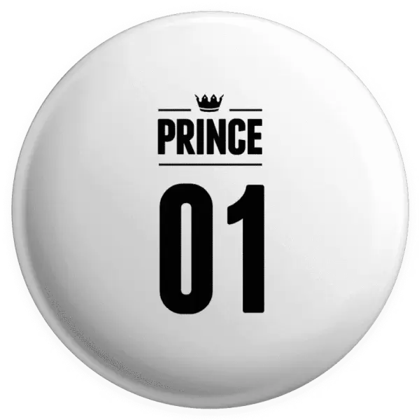 Placka Prince s vlastním číslem