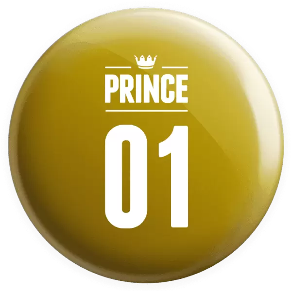 Placka Prince s vlastním číslem