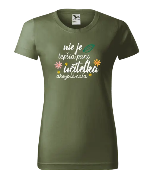 Dámske tričko Nie je lepšia pani učiteľka