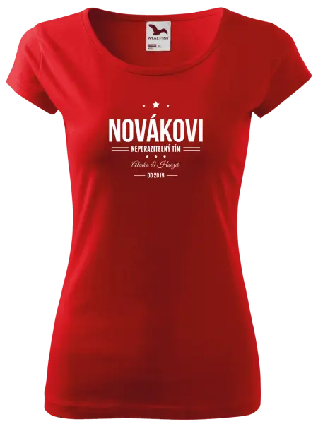 Dámske tričko Neporaziteľný tím