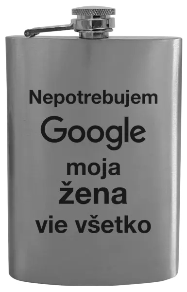 Ploskačka Nepotrebujem Google, moja žena vie všetko