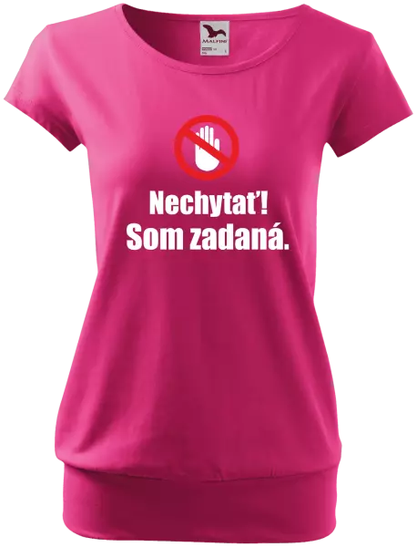 Dámske tričko Nechytať, som zadaná