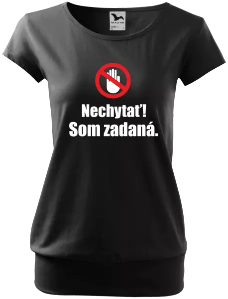Dámske tričko Nechytať, som zadaná