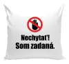 Vankúš Nechytať, som zadaná