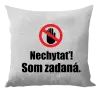 Vankúš Nechytať, som zadaná