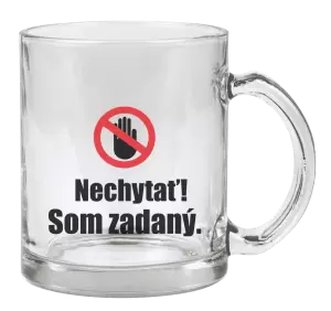 Hrnček Nechytať, som zadaný