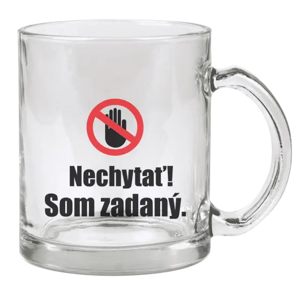 Hrnček Nechytať, som zadaný