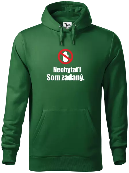 Pánska mikina Nechytať, som zadaný