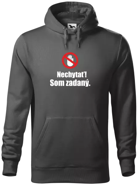 Pánska mikina Nechytať, som zadaný