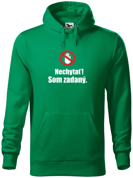 Pánska mikina Nechytať, som zadaný