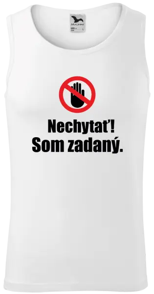 Pánske tielko Nechytať, som zadaný