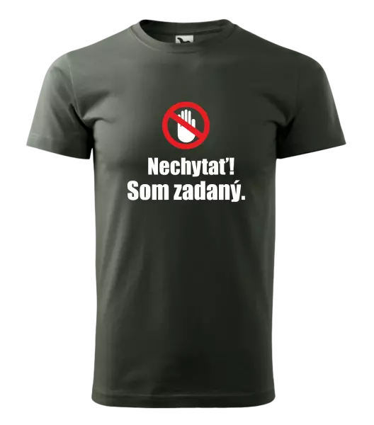 Pánske tričko Nechytať, som zadaný