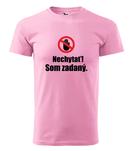 Pánske tričko Nechytať, som zadaný